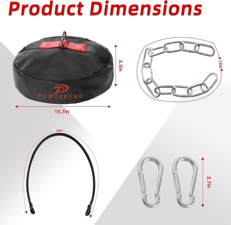 powerfeng Double End Heavy Bag Anchor：Heavy-Duty Floor Anchor for Boxing Bags - Punching Bag Stand Weight Boxing Accessories Core Training Weight Bag for Gym Home - Image 3